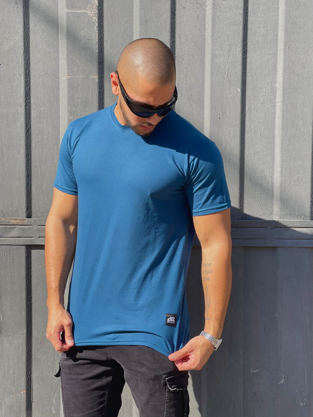Polera Regular fit Azul Petroleo