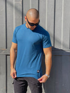 Polera Regular fit Azul Petroleo