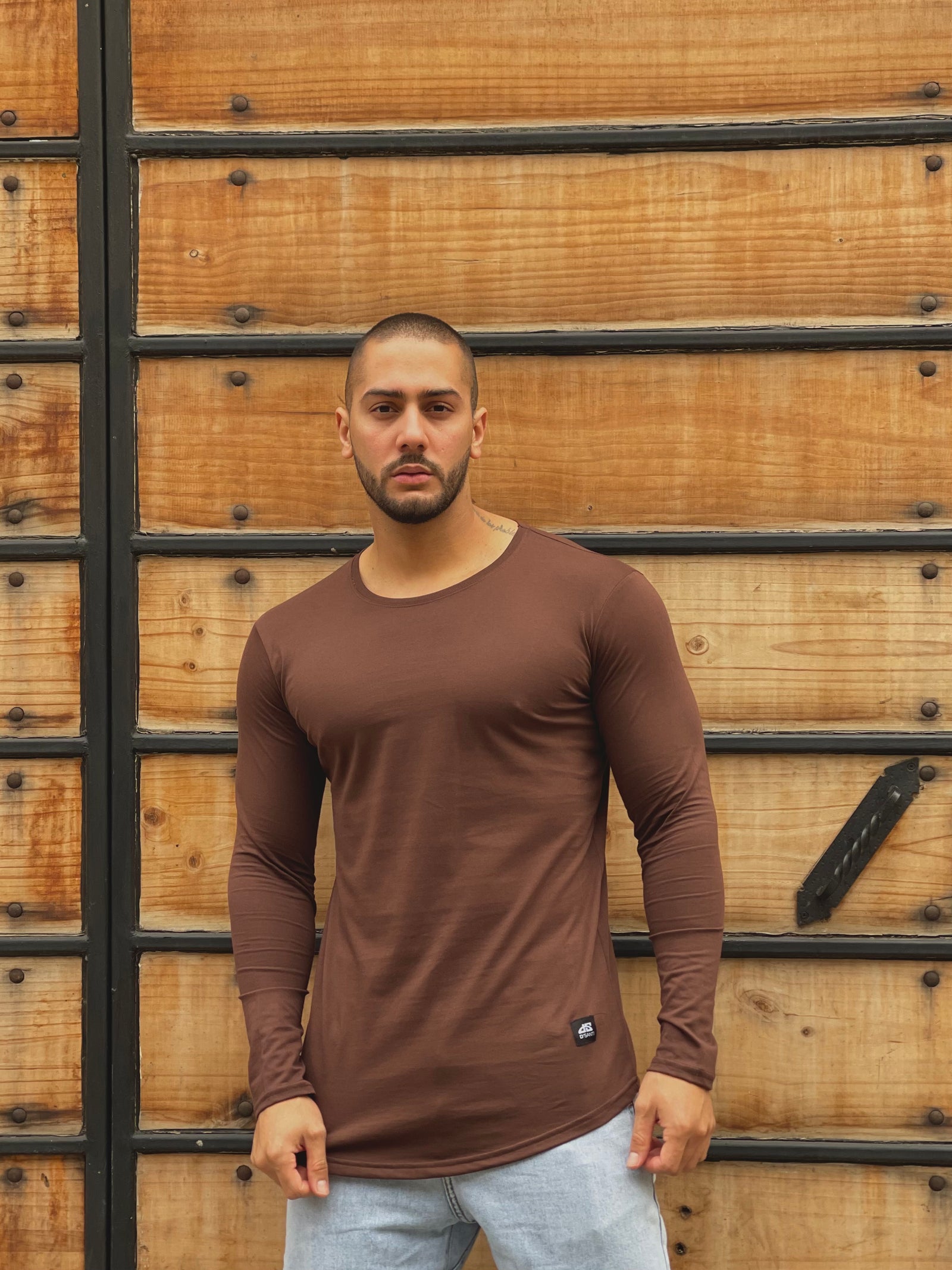 Polera Long fit ML Chocolate