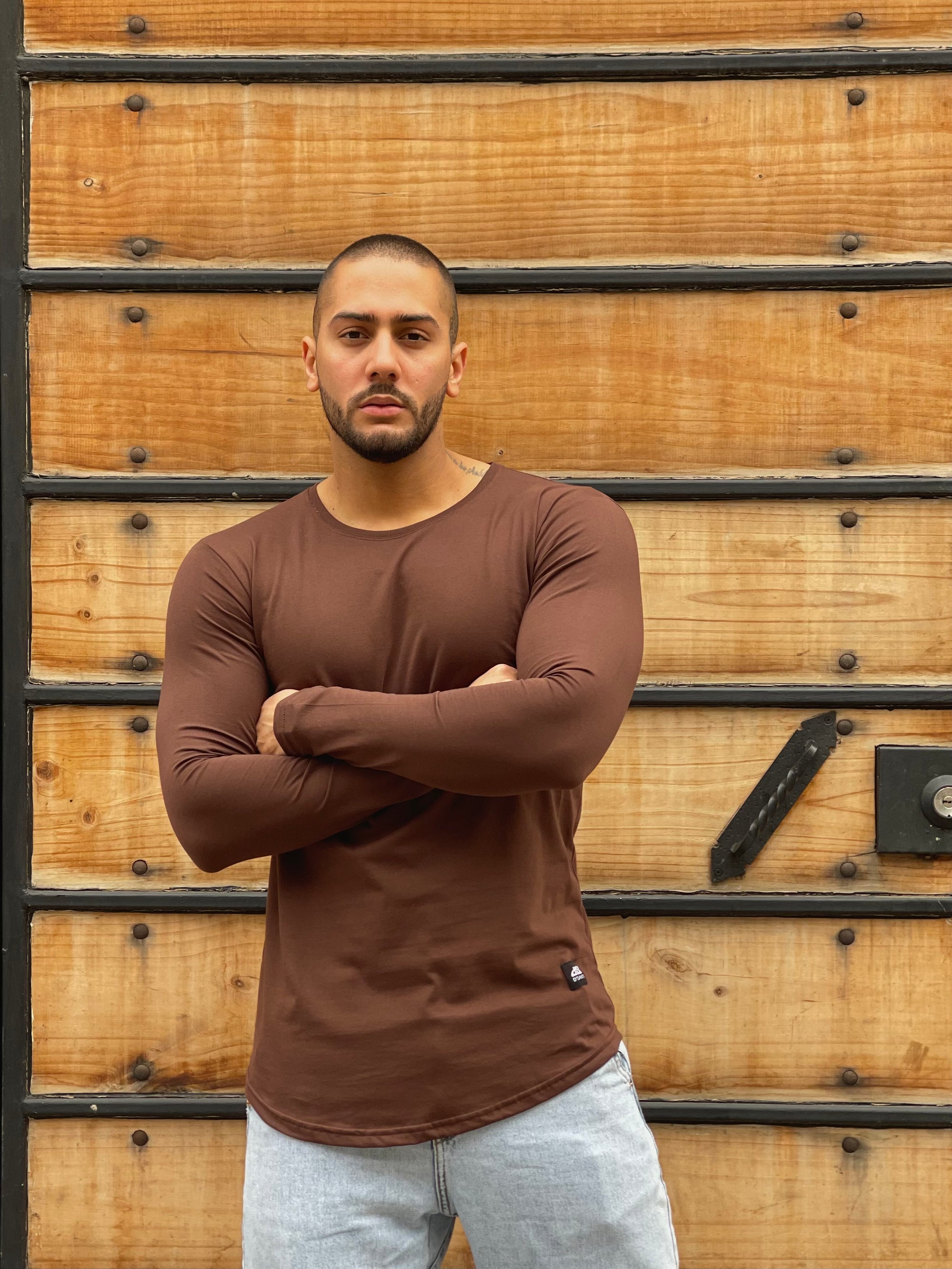 Polera Long fit ML Chocolate