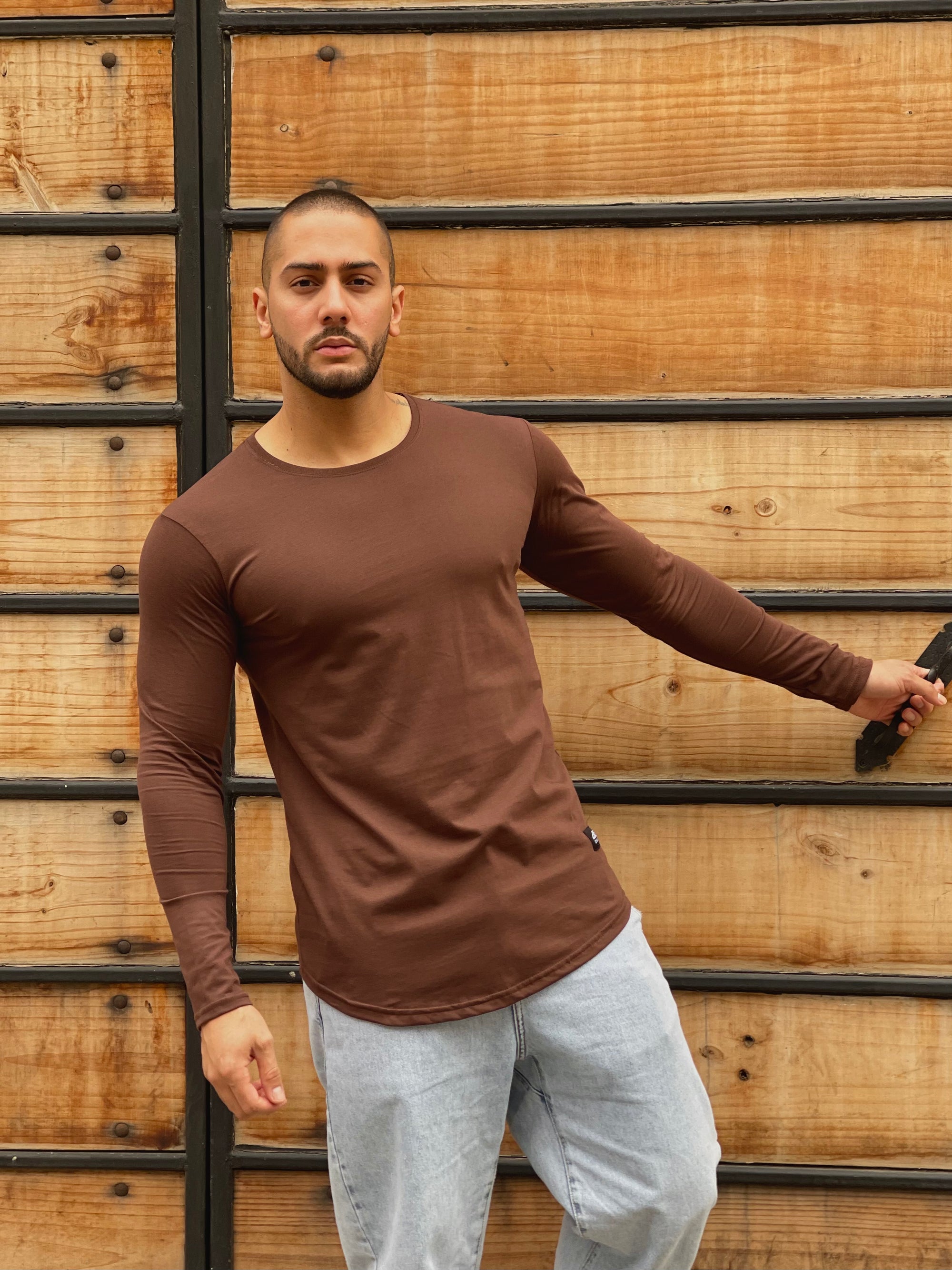 Polera Long fit ML Chocolate
