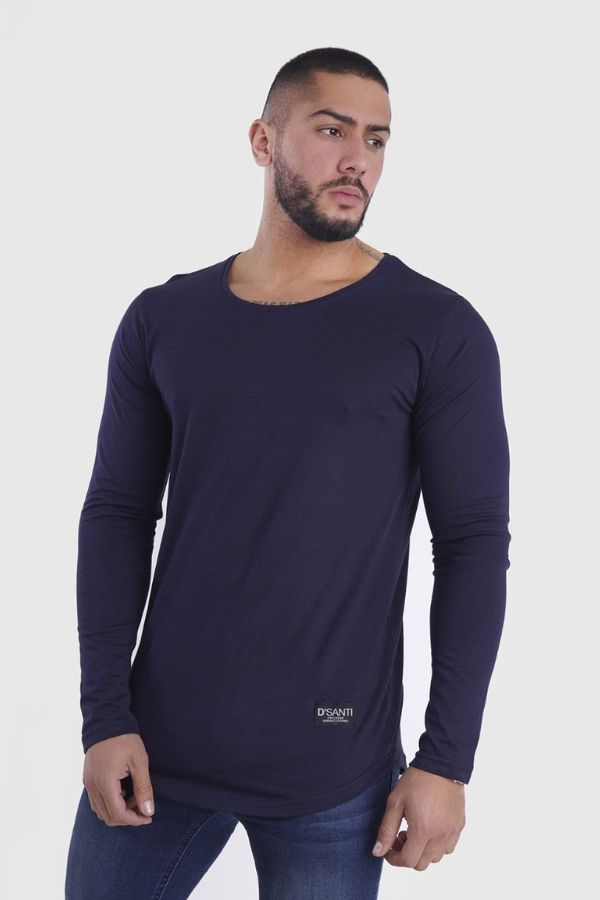 Polera Long fit ML Azul acero Dsanti
