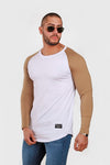 Polera Long fit MLBI Camel Dsanti