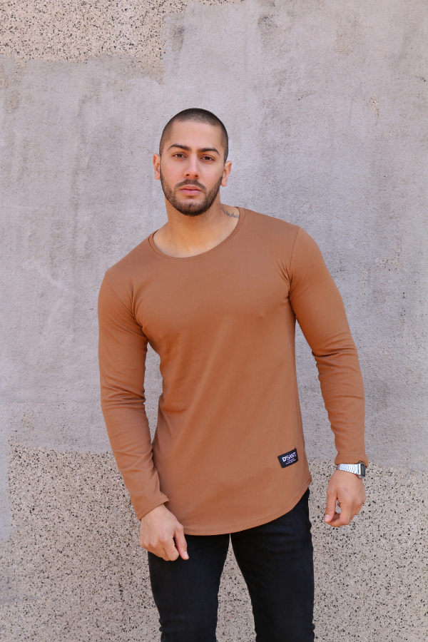 Polera Long fit ML Camel Dsanti