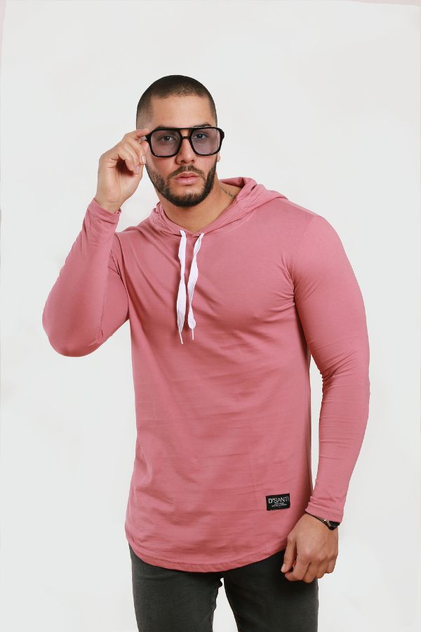 Polera Long fit MLG Palo rosa Dsanti