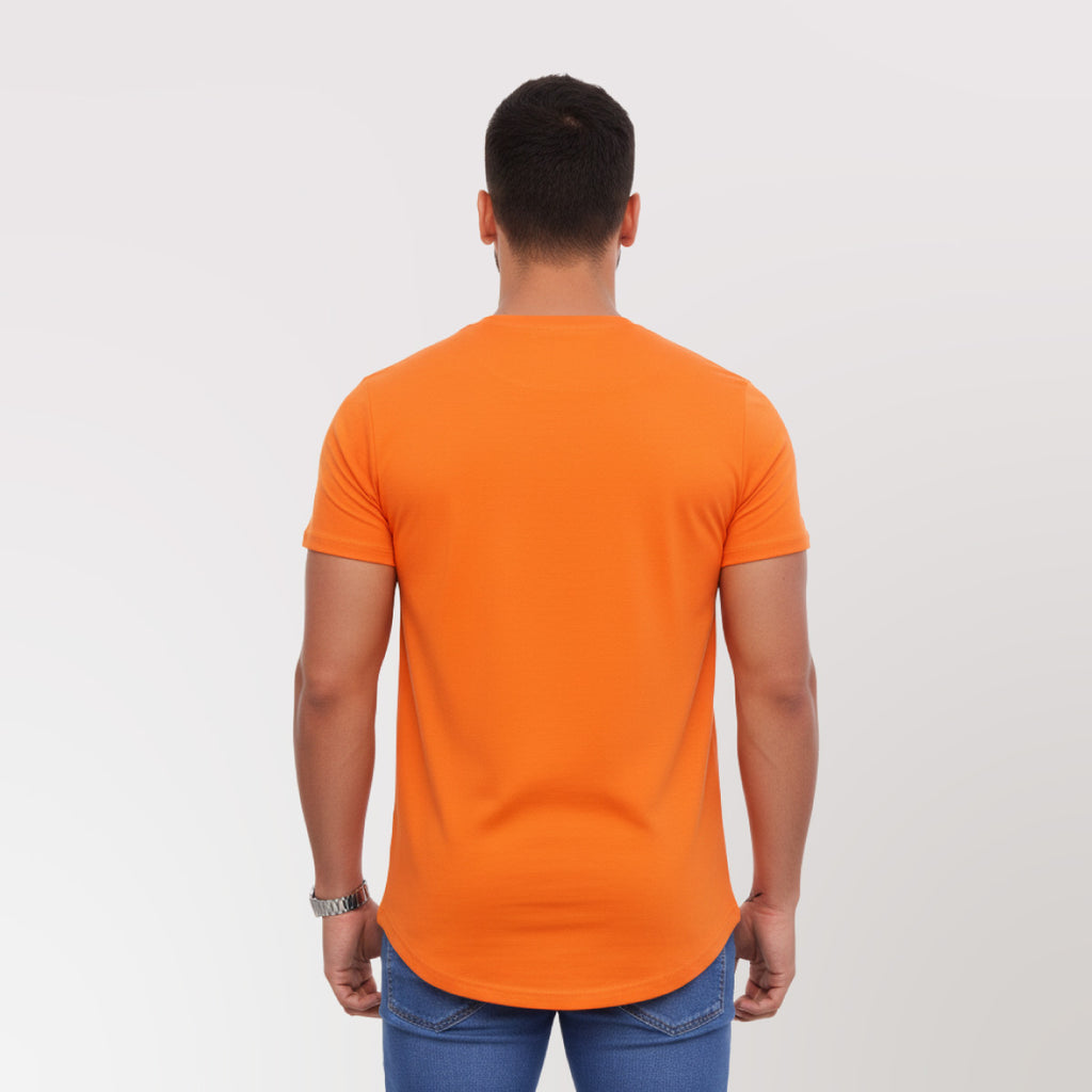 Polera Long Fit 096 Naranja DSanti