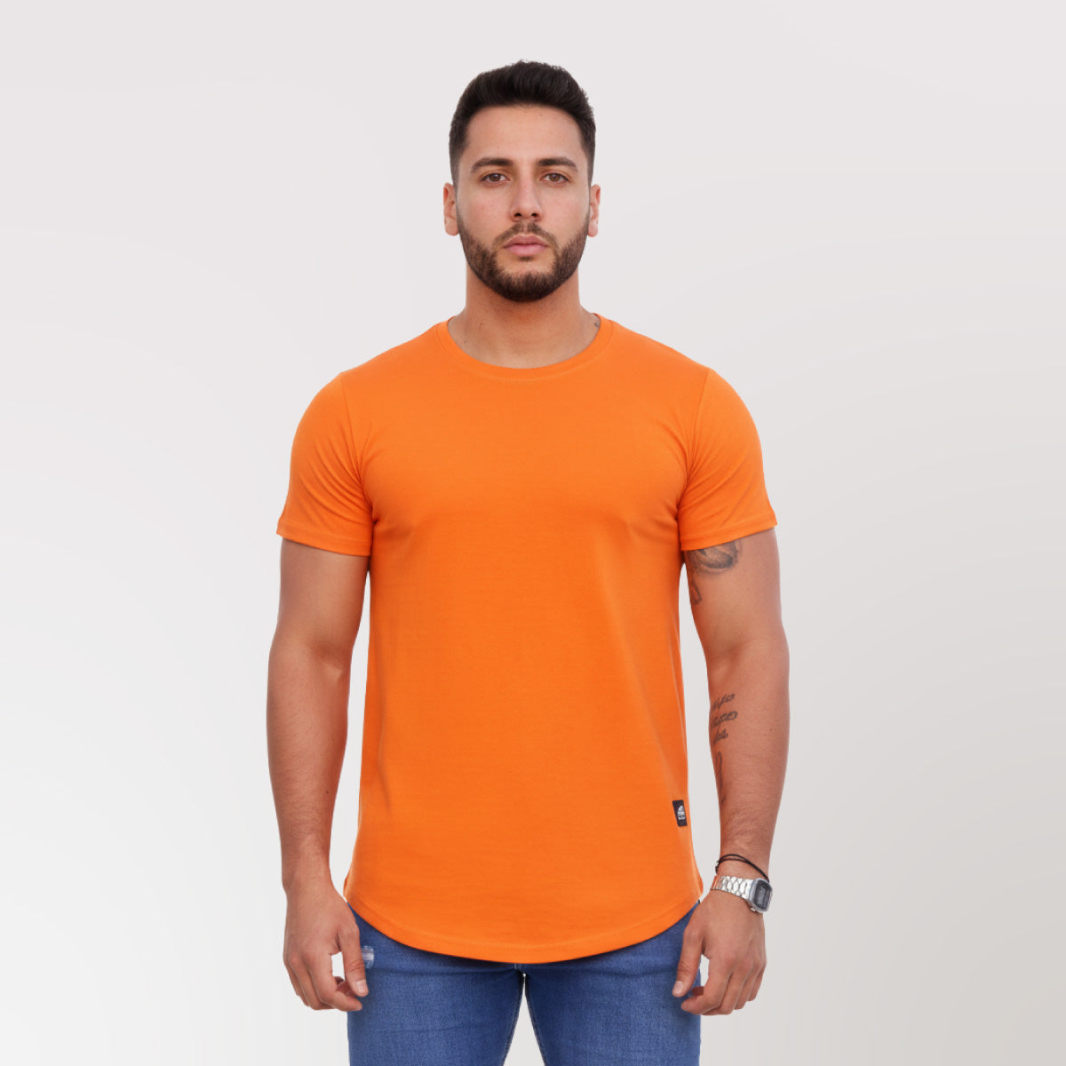 Polera Long fit 096 Naranja Dsanti
