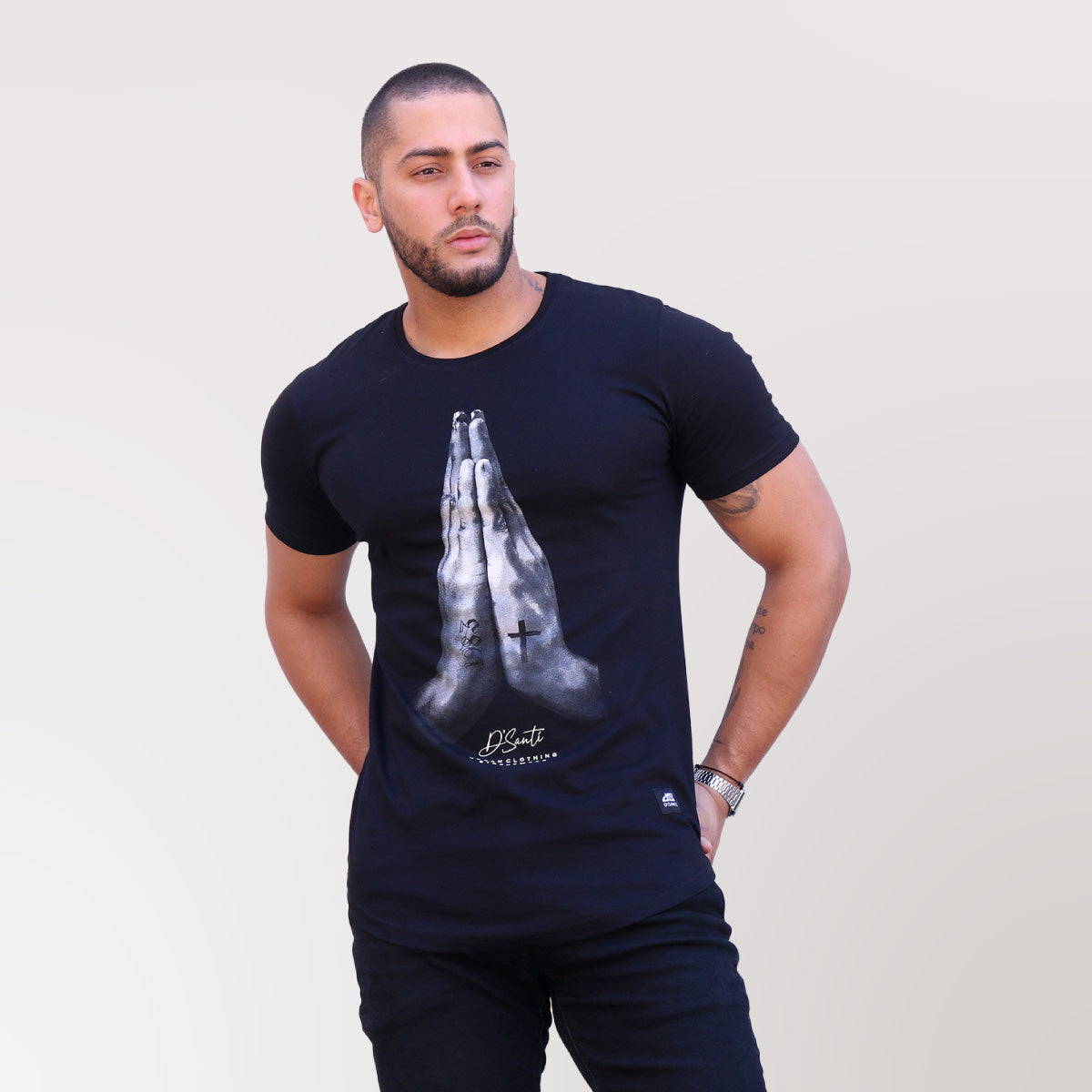 Polera Long Fit 1983 Negra Dsanti