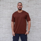 POLERA OVERSIZE CAOBA ALGODÓN HOMBRE - VISTA PRINCIPAL