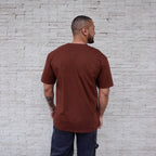 POLERA OVERSIZE CAOBA ALGODÓN HOMBRE - VISTA ESPALDA