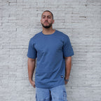 POLERA OVERSIZE COBALTO ALGODÓN HOMBRE - VISTA FRONTAL 3