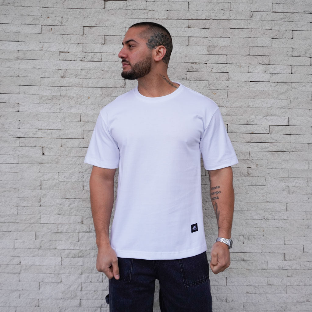 POLERA OVERSIZE HEAVYWEIGHT GRIS GRAFITO - VISTA FRONTAL 1