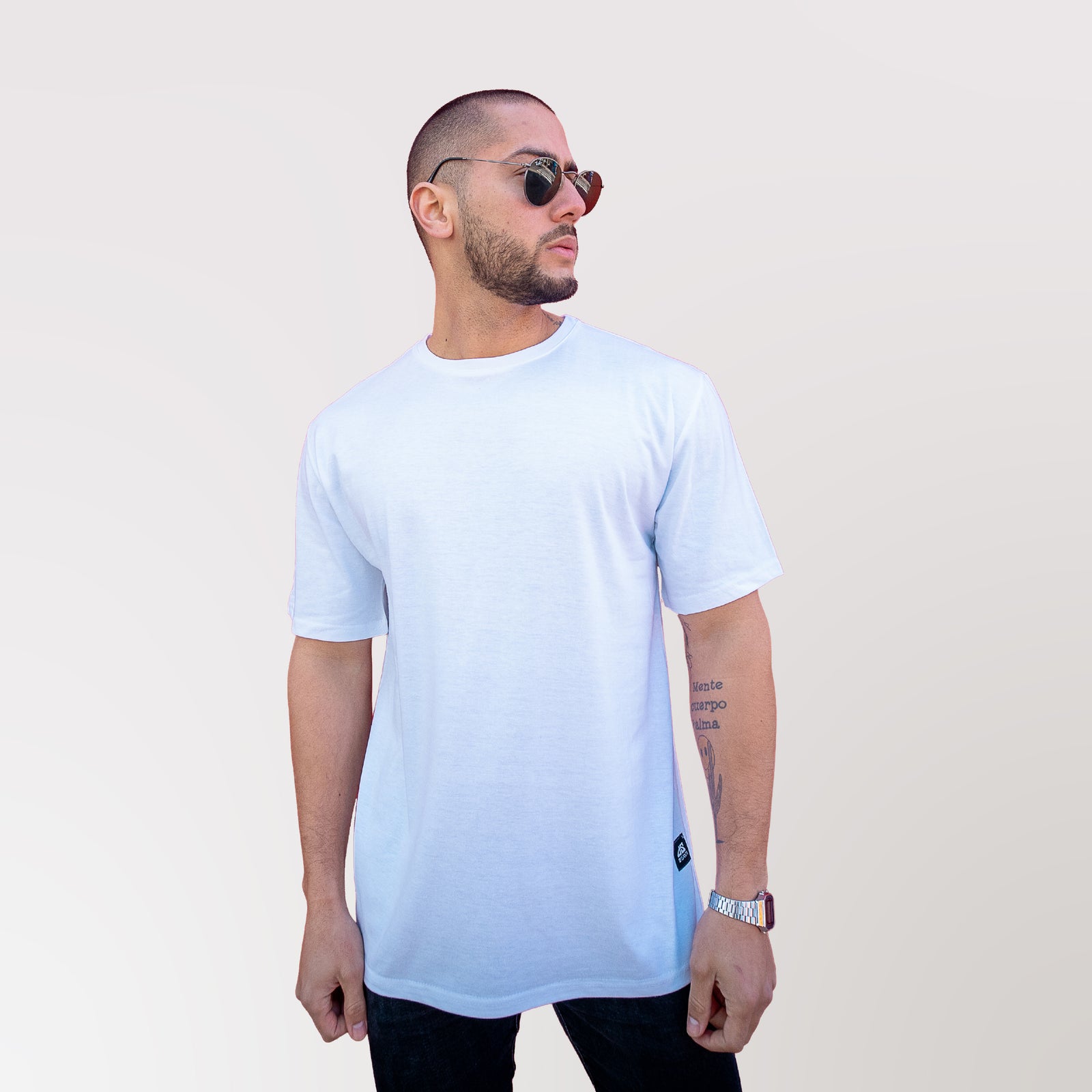 Polera Blanca Algodón Oversize