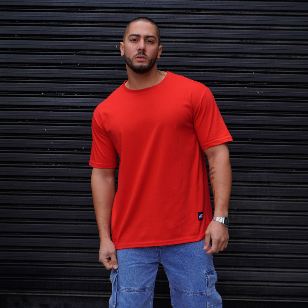 POLERA OVERSIZE ROJA - VISTA PRINCIPAL