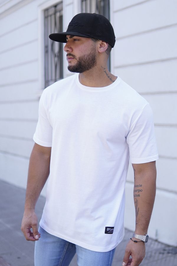 Polera oversize Clasic Blanca Dsanti
