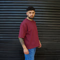 polera boxy fit cereza algodon hombre - vista principal