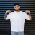 polera boxy fit balnca hombre algodón - vista principal
