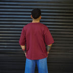 polera boxy fit cereza algodon hombre - vista espalda