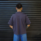 polera boxy fit gris grafito hombre algodon - vista espalda