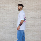 polera oversize turbowin blanca algodón hombre- vista lateral