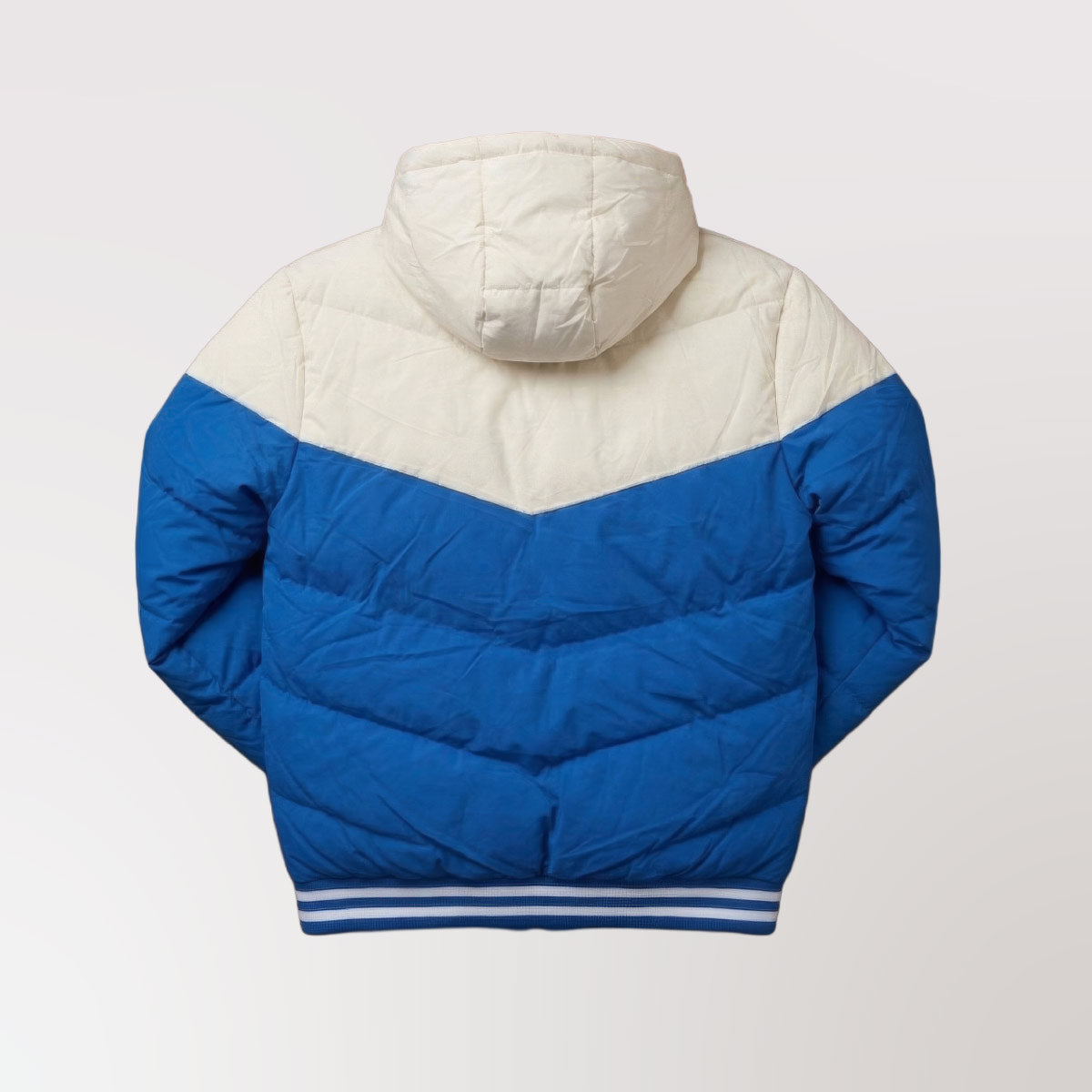 Puffer Jacket Azul Blanco