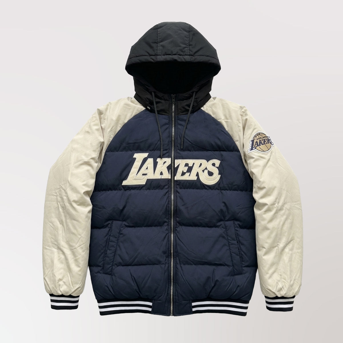 Puffer Jacket Lakers Azul Beige