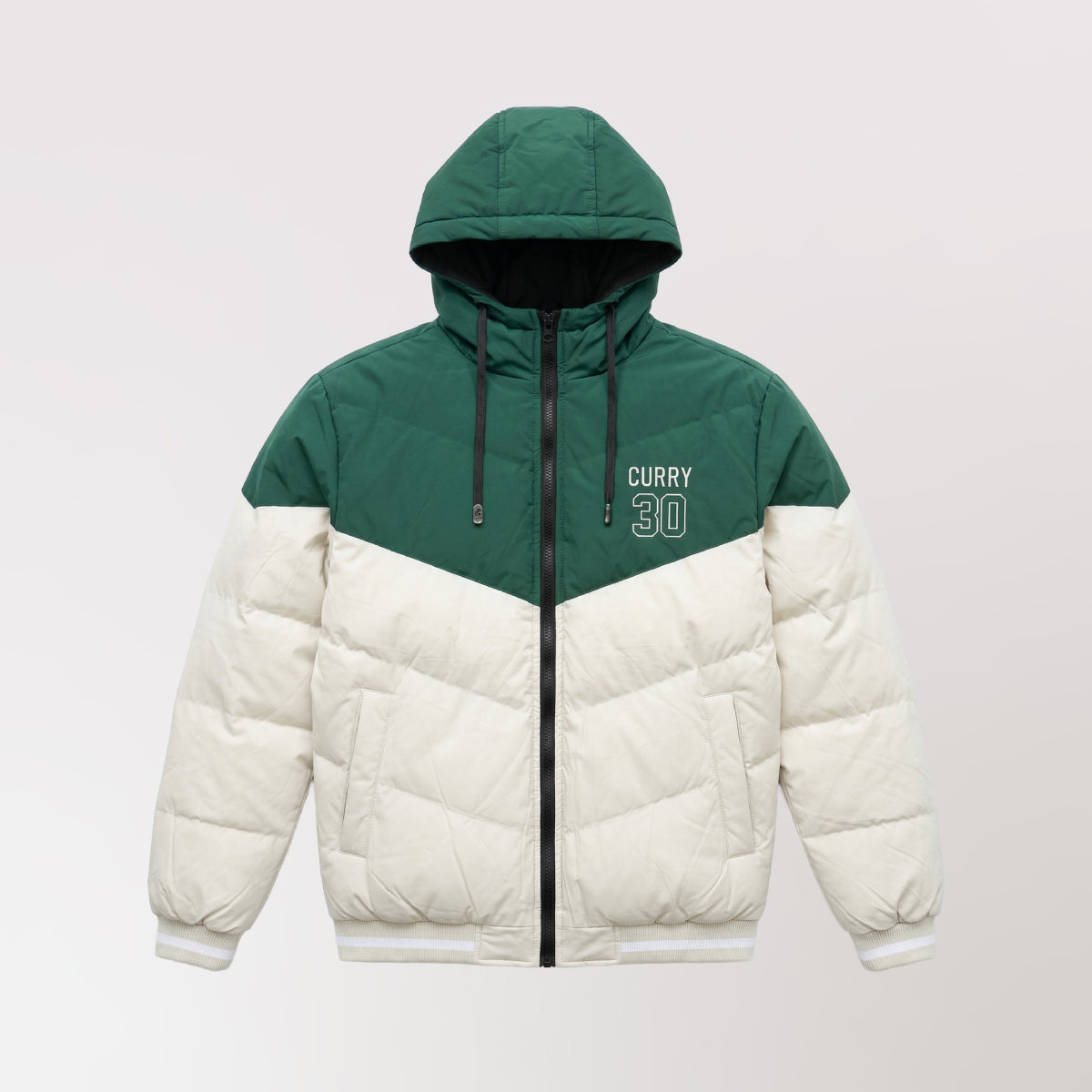 Puffer Jacket Verde Beige