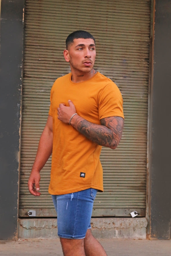 Polera Long fit 096 Mostaza Dsanti