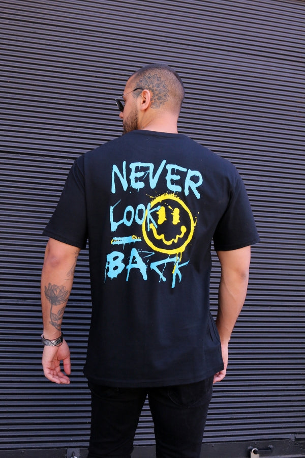 Polera Oversize Never Look Black Dsanti