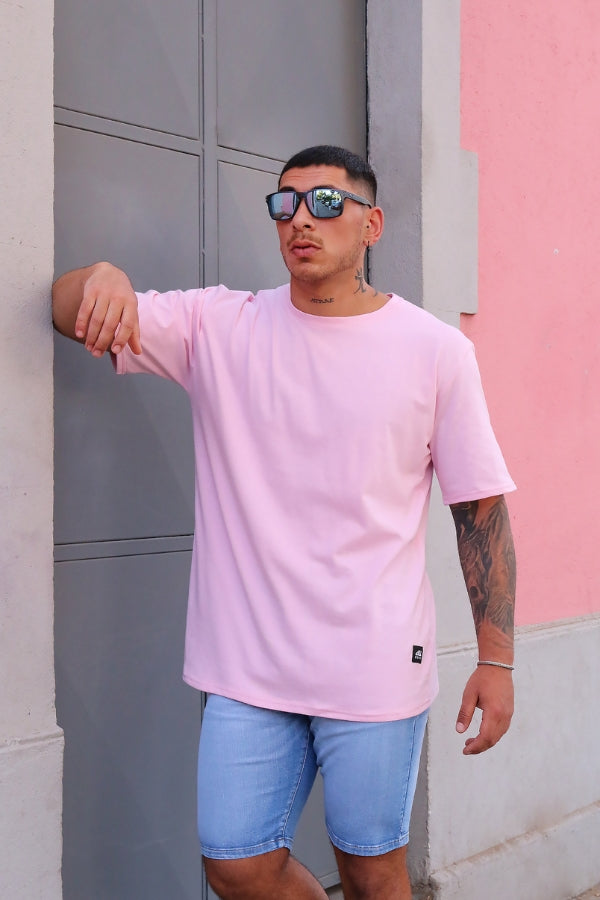 Polera Oversize Rosada Dsanti
