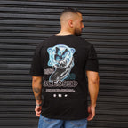 POLERA OVERSIZE BLESSED NEGRA HOMBRE ALGODÓN - VISTA PRINCIPAL