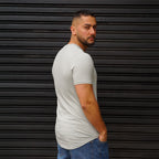 POLERA LONG FIT HIELO HOMBRE ALGODÓN - VISTA ESPALDA 1
