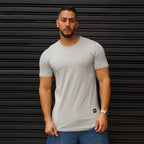 POLERA LONG FIT HIELO HOMBRE ALGODÓN - VISTA FRONTAL 2