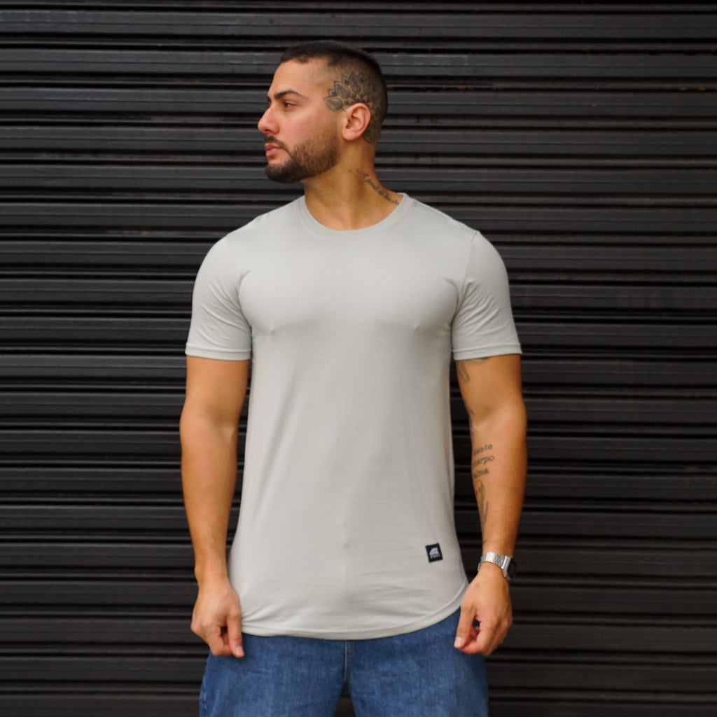 POLERA LONG FIT HIELO HOMBRE ALGODÓN - VISTA FRONTAL 4