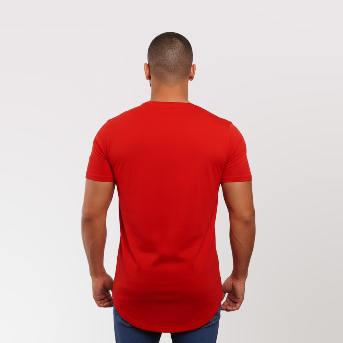 Polera Long Fit 096 roja  Dsanti