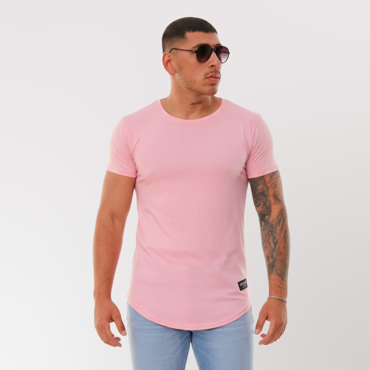 Polera Long Fit Clasic 096 Rosada Dsanti