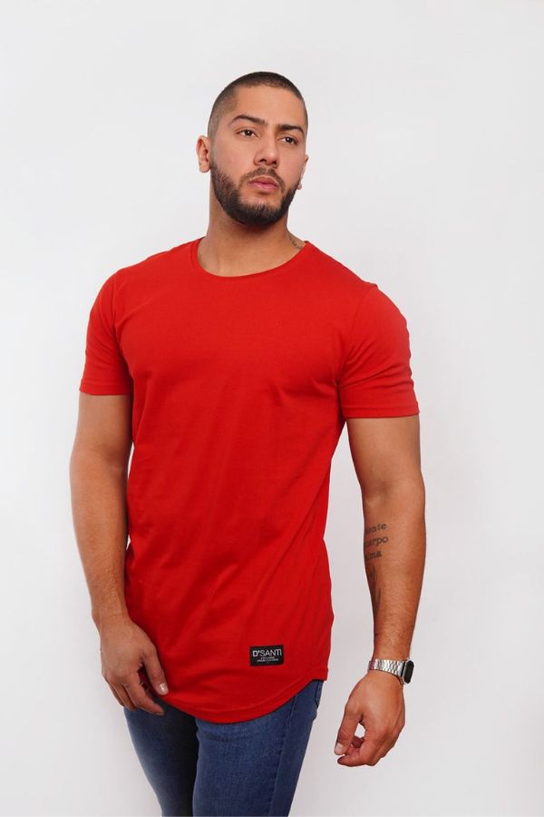 Polera Long Fit 096 roja  Dsanti