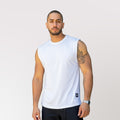 Polera Tank Top Fit Sin Mangas Blanca DSanti