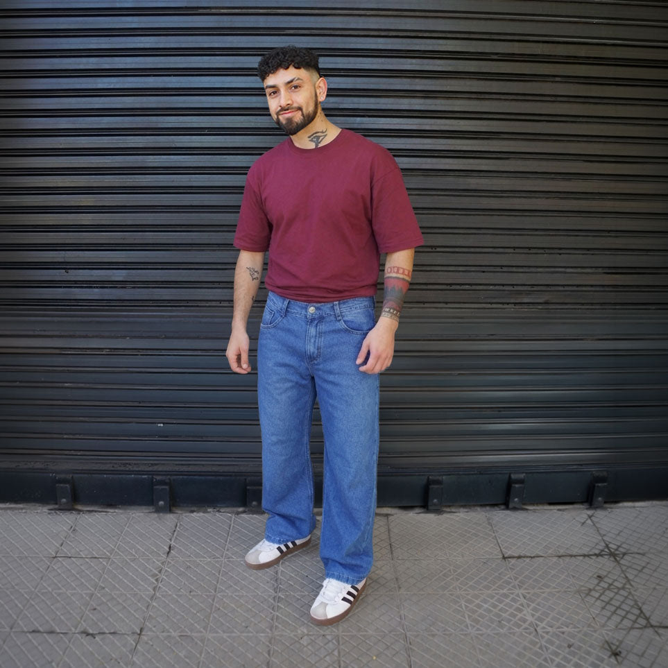 jeans balloon azul classic hombre - vista completa