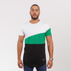 Polera Long Fit Tricolor VerdeNE Dsanti