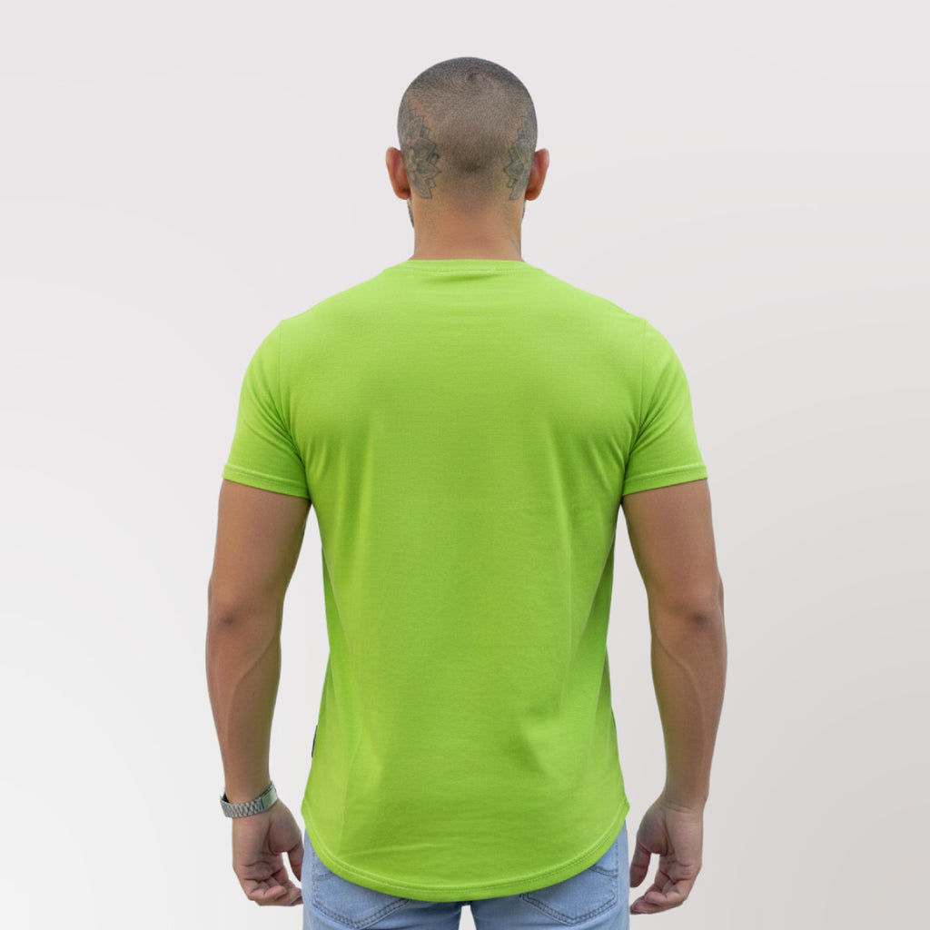 Polera Long Fit Verde Limón