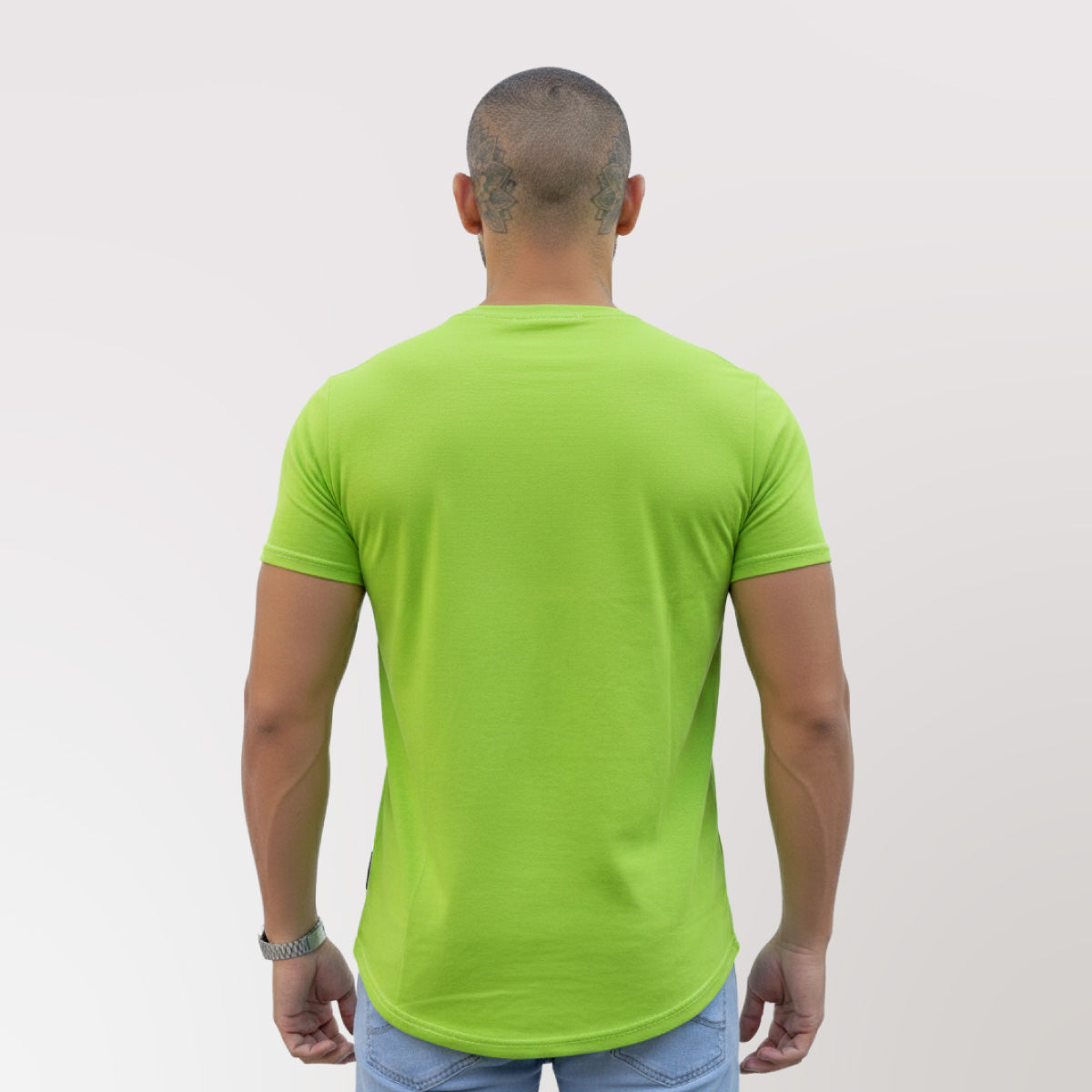 Polera Long Fit Verde Limón