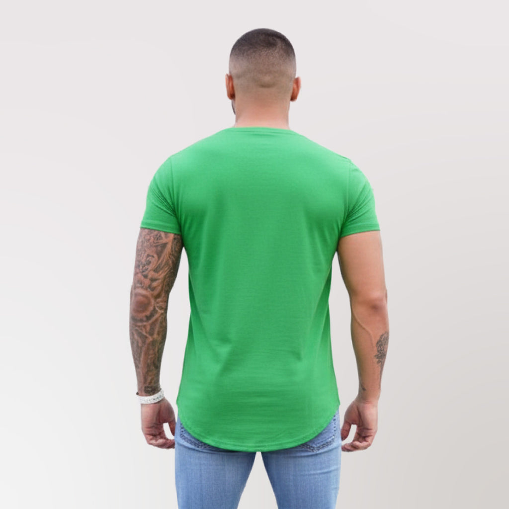 Polera Long Fit Verde Manzana Dsanti