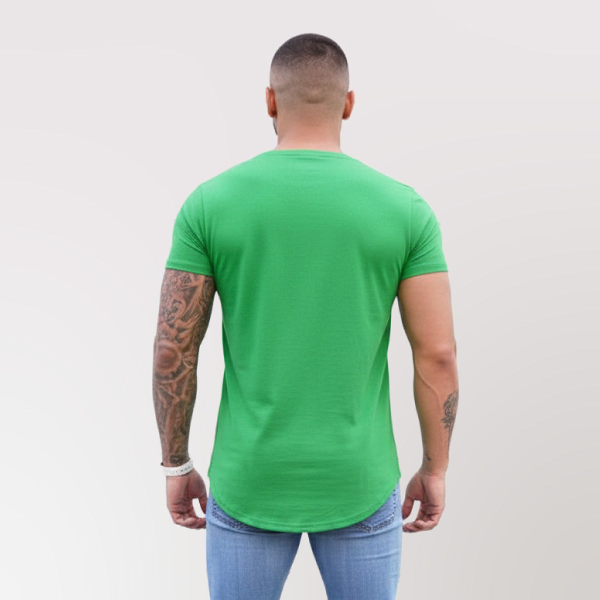 Polera Long Fit 096 Verde Manzana Dsanti
