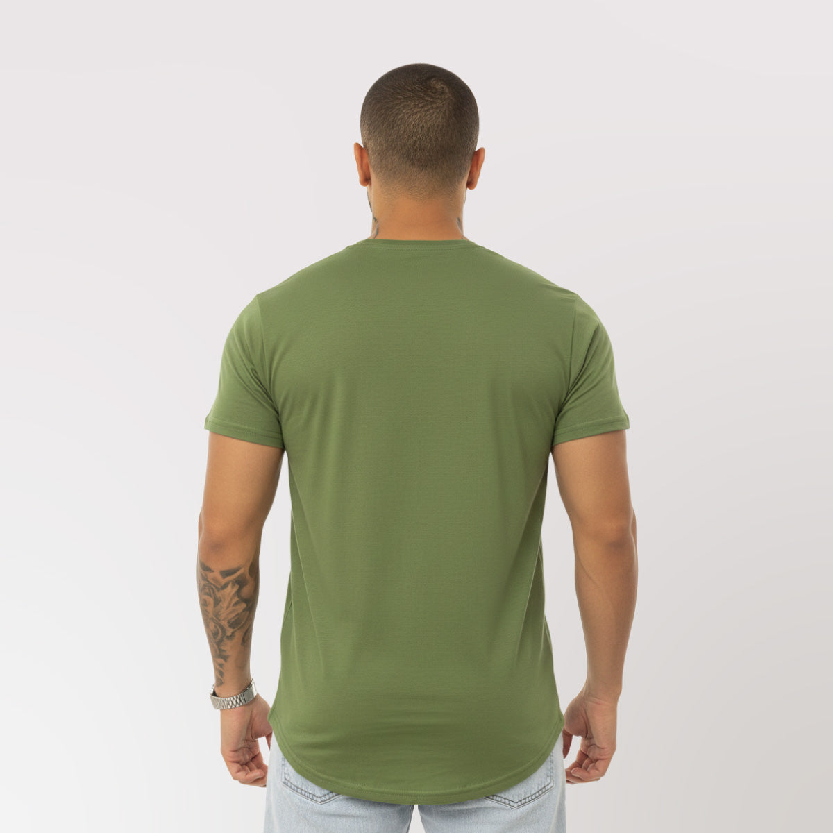 Polera Long fit 096 Verde Musgo