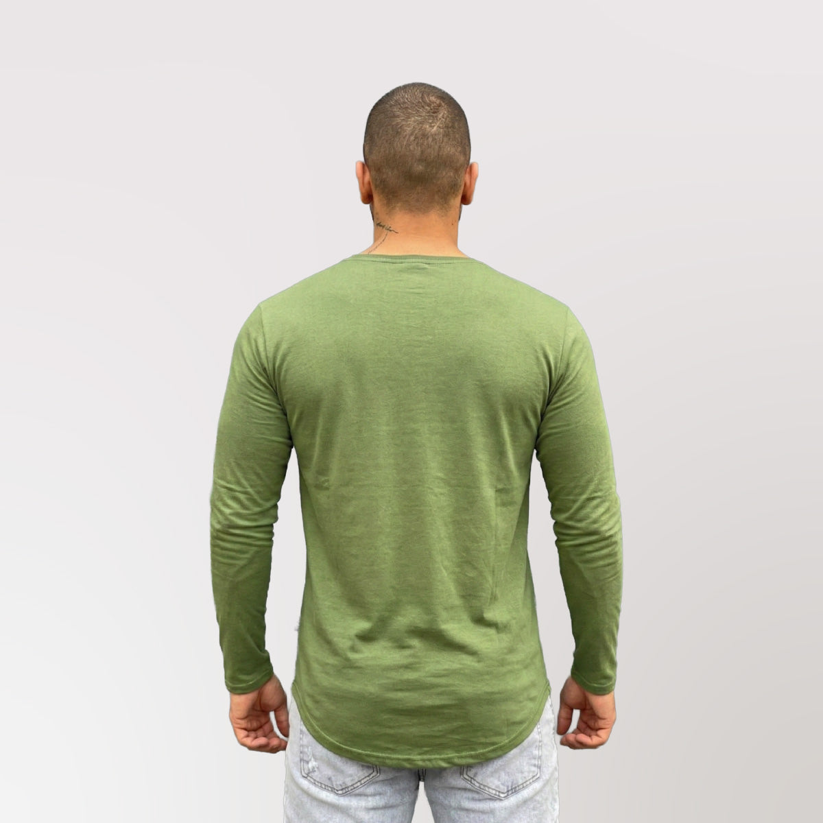 Polera Long fit ML Verde Musgo