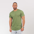 Polera Long Fit Verde Musgo