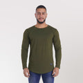 Polera Long Fit ML Verde Oliva Dsanti
