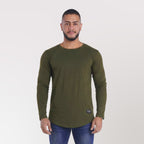 Polera Long Fit ML Verde Oliva Dsanti