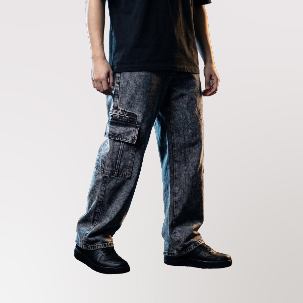 Jeans Wide Negro